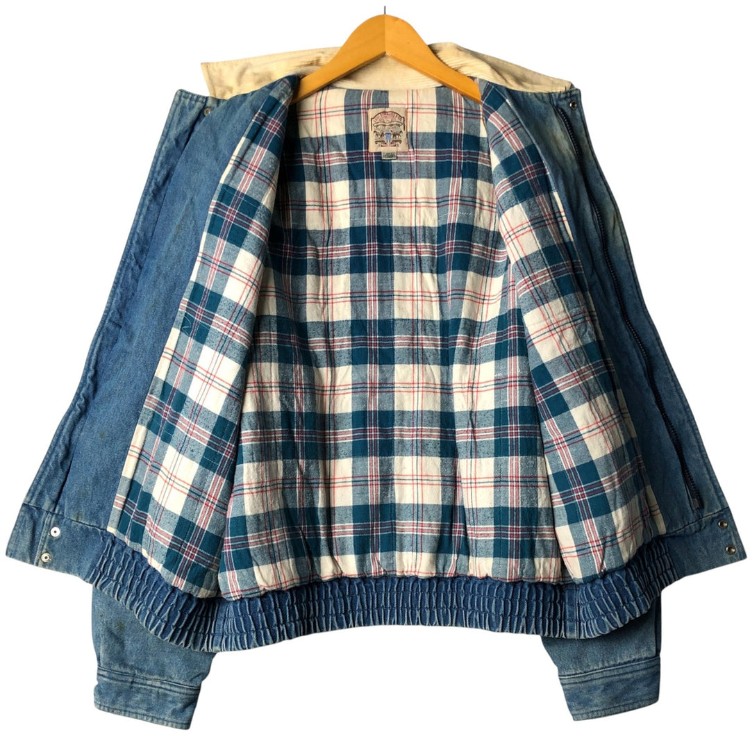 90'S Levi's padded denim jacket, men's size L, vintage cotton blue type Vintage Second Hand