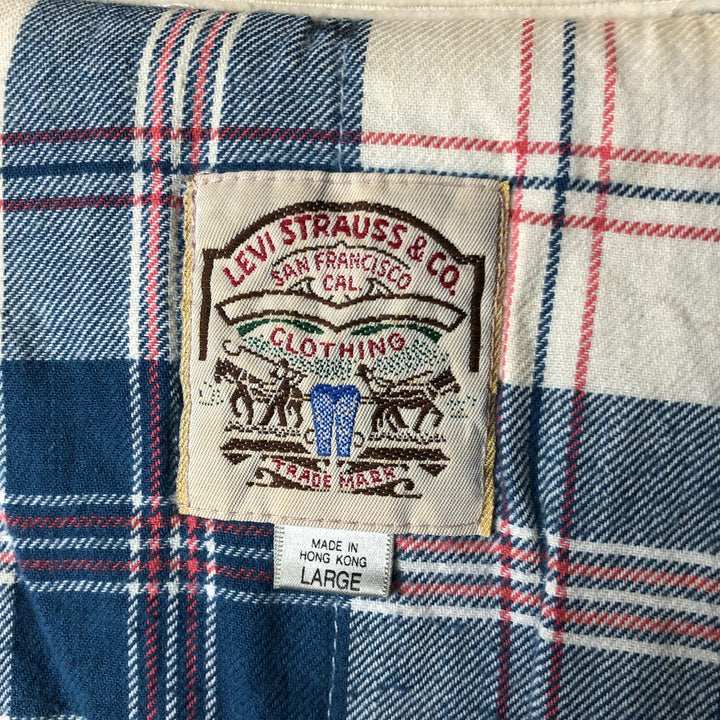 90'S Levi's padded denim jacket, men's size L, vintage cotton blue type Vintage Second Hand