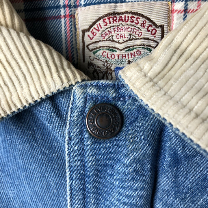 90'S Levi's padded denim jacket, men's size L, vintage cotton blue type Vintage Second Hand