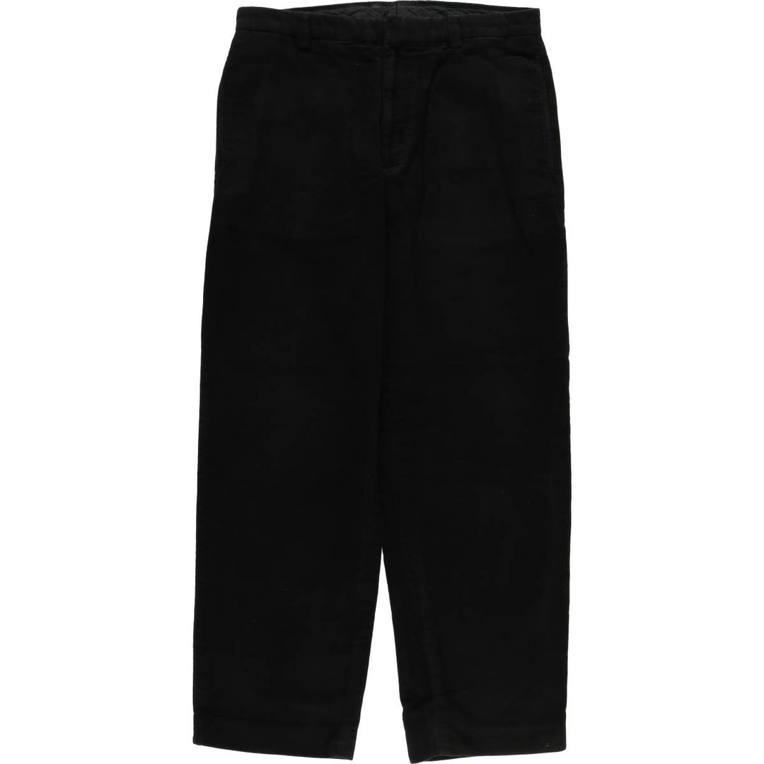 Banana Republic Gavin Peach Skin Tapered Pants, Men's, Size W31 cotton black type Vintage Second Hand