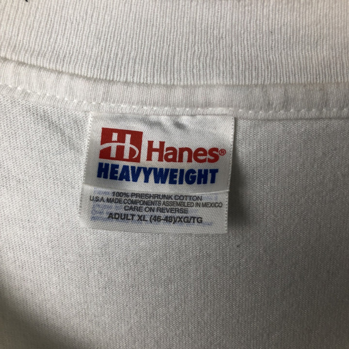 Vintage 90'S Hanes Heavyweight Sports T-Shirt, Men's XL cotton white type Vintage Second Hand
