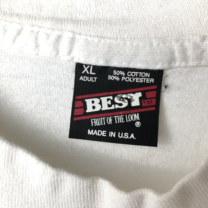 90'S Fruit of the Loom BEST SUPER BOWL XXIX Super Bowl Sports Print T-Shirt, Made in USA, Men's Size XL cotton white type Vintage Second Hand
