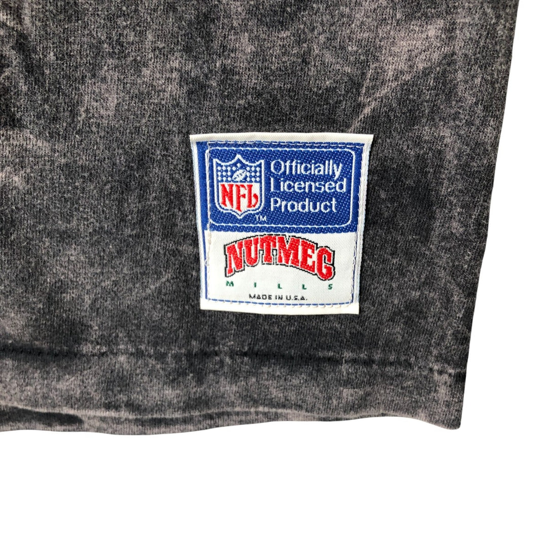 Vintage 1990'S Nutmeg NFL Cincinnati Bengals Tie-Dye Pattern Sports T-Shirt, Made in USA, Men's Size XL cotton black type Vintage Second Hand