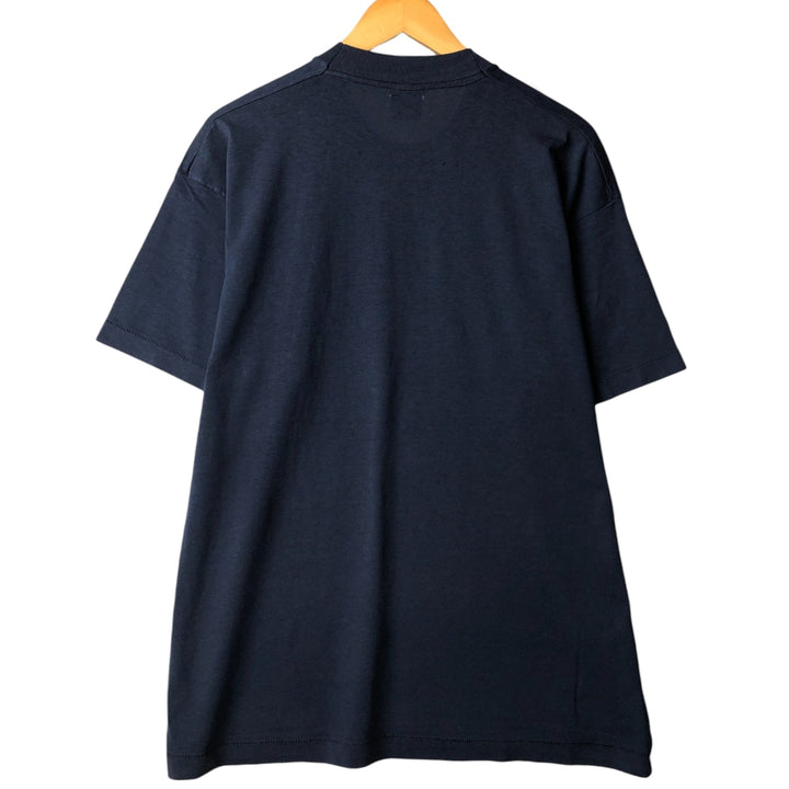Vintage 90'S Fruit of the Loom Vest Sports Print T-Shirt, Made in USA, Men's XL cotton navy blue type Vintage Second Hand