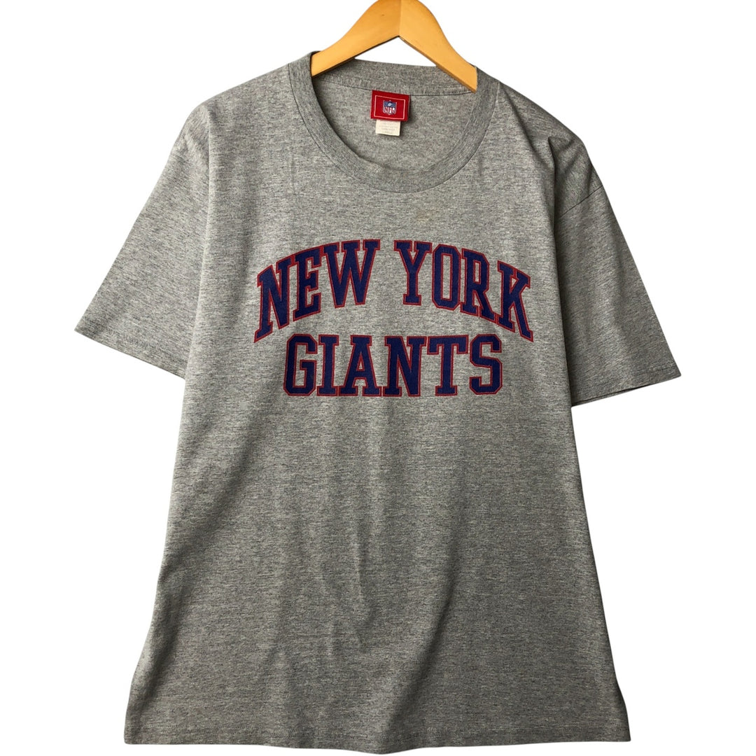 NFL NEW YORK GIANTS New York Giants Logo Print T-Shirt, Men's Size L cotton gray type Vintage Second Hand