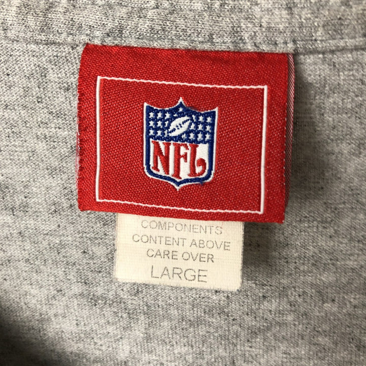 NFL NEW YORK GIANTS New York Giants Logo Print T-Shirt, Men's Size L cotton gray type Vintage Second Hand