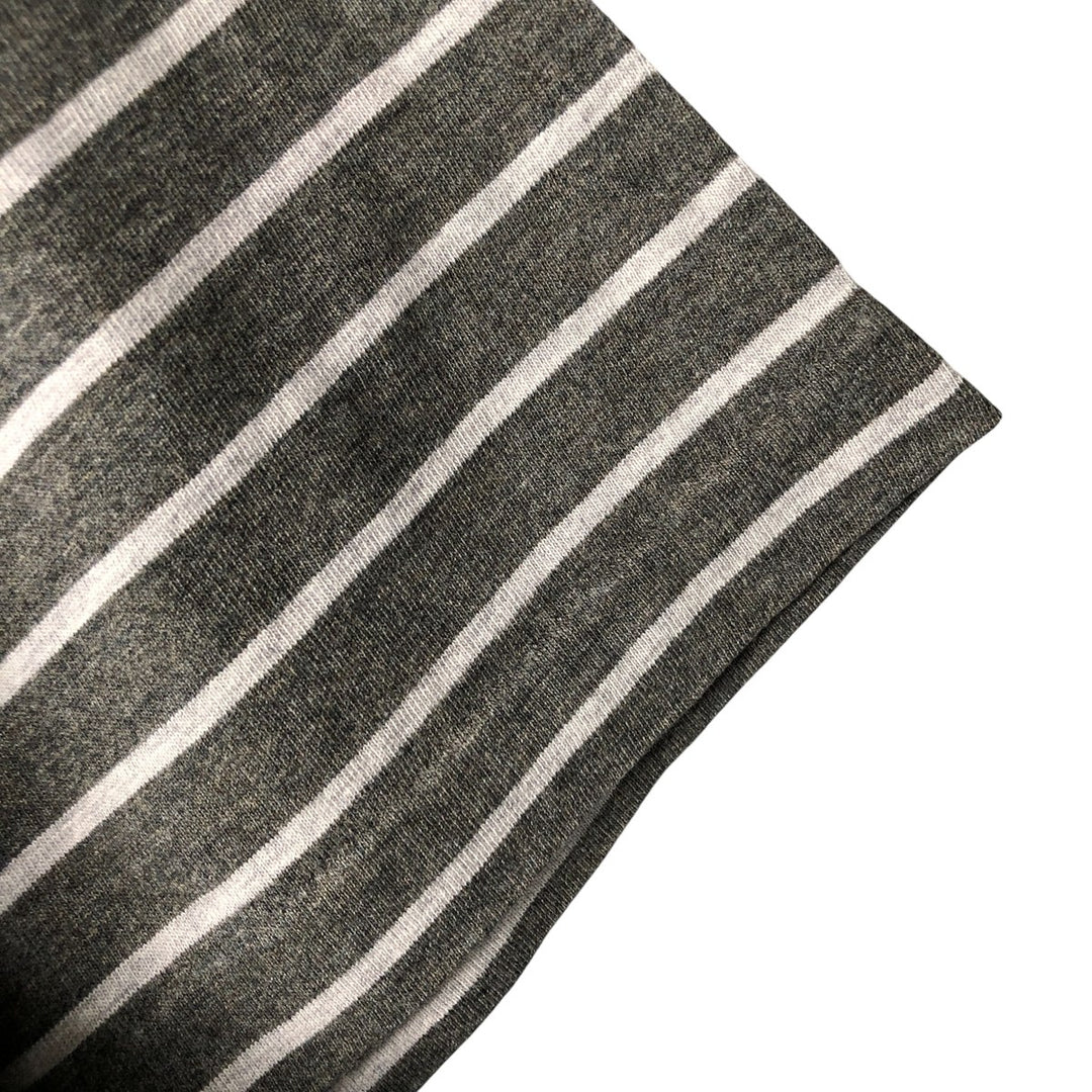 Ralph Lauren POLO RALPH LAUREN short-sleeved striped T-shirt, men's size XL cotton Charcoal Vintage Second Hand