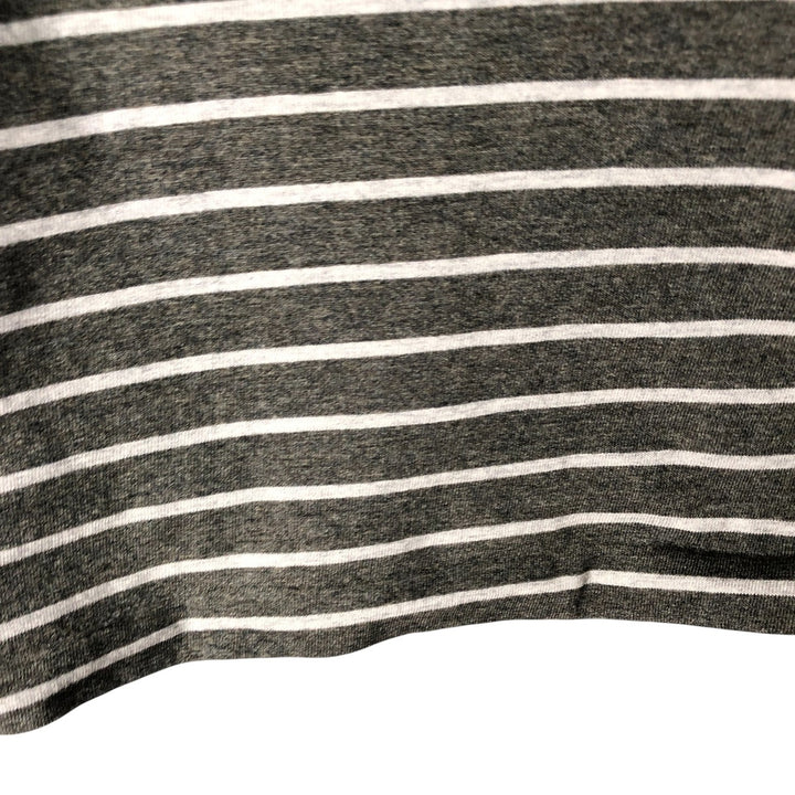 Ralph Lauren POLO RALPH LAUREN short-sleeved striped T-shirt, men's size XL cotton Charcoal Vintage Second Hand