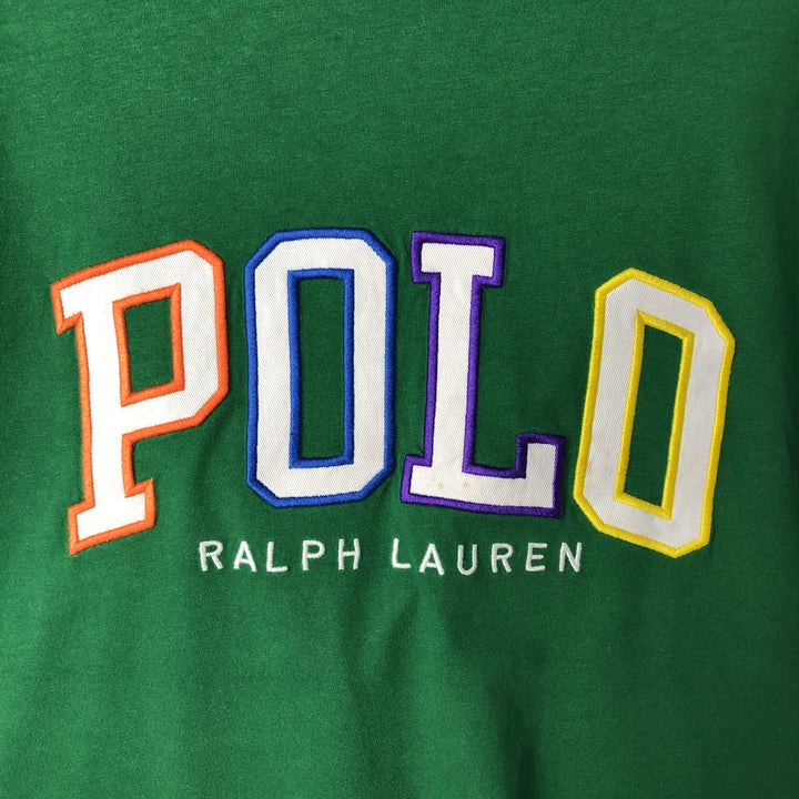 Ralph Lauren POLO RALPH LAUREN CLASSIC FIT short-sleeved logo T-shirt, men's size L cotton green type Vintage Second Hand
