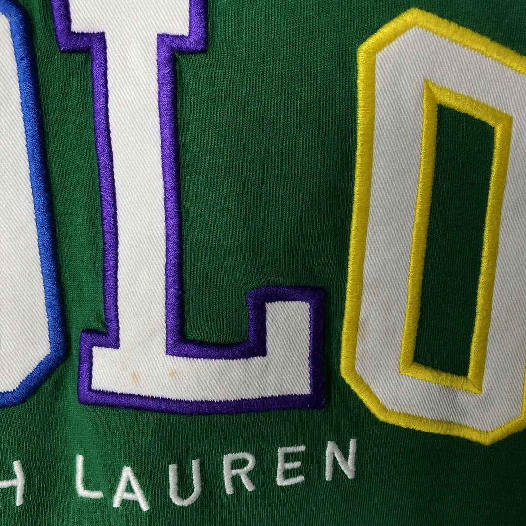 Ralph Lauren POLO RALPH LAUREN CLASSIC FIT short-sleeved logo T-shirt, men's size L cotton green type Vintage Second Hand