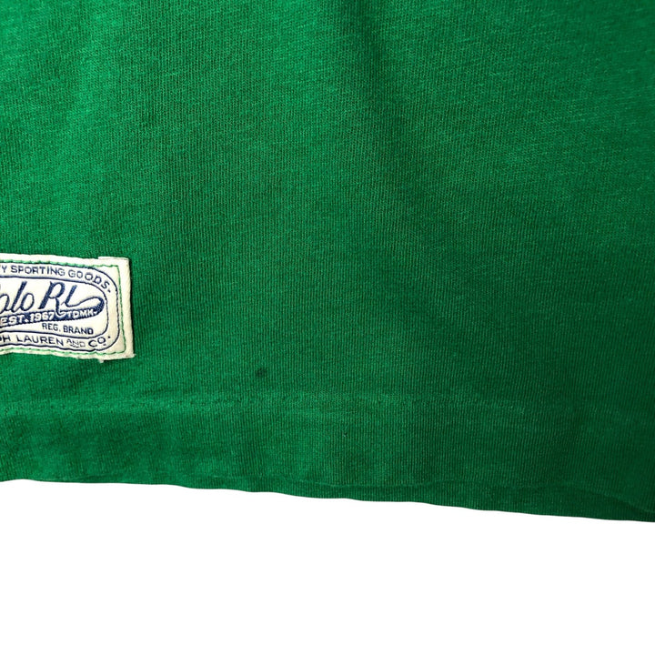 Ralph Lauren POLO RALPH LAUREN CLASSIC FIT short-sleeved logo T-shirt, men's size L cotton green type Vintage Second Hand