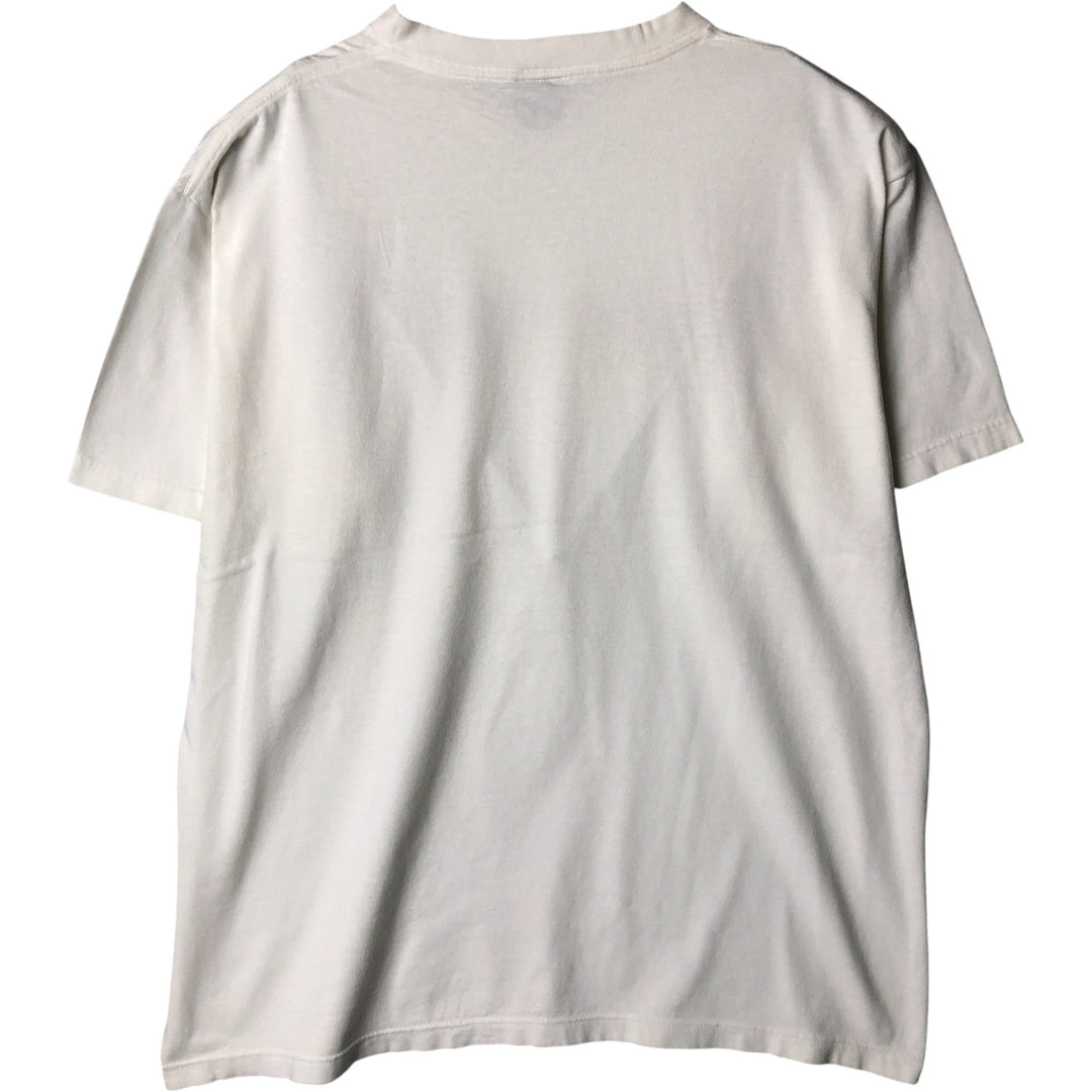 Timberland Short Sleeve Logo T-Shirt, Made in USA, Men's Size L cotton white type Vintage Second Hand