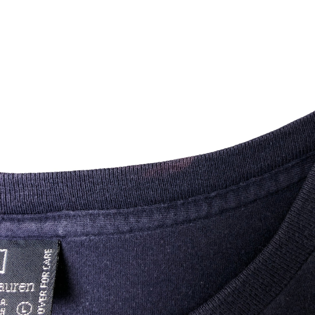 Ralph Lauren POLO by Ralph Lauren Short Sleeve Logo Pocket T-Shirt, Made in USA, Men's Size L cotton navy blue type Vintage Second Hand