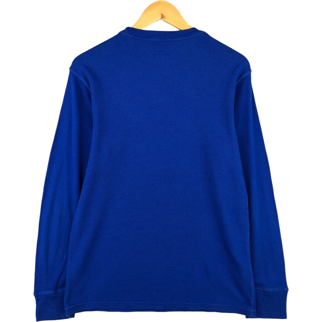 Ralph Lauren POLO RALPH LAUREN Polo Bear Thermal Long T-Shirt, Men's Size Medium cotton blue type Vintage Second Hand