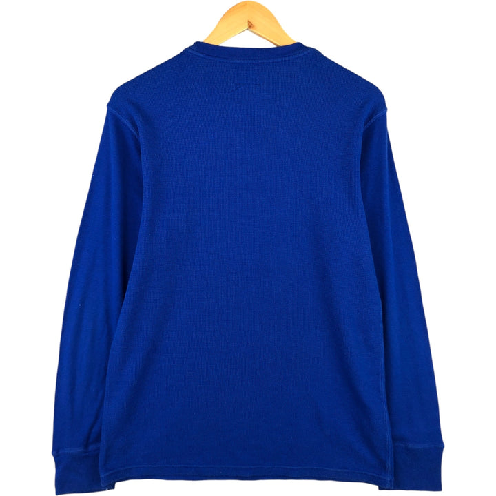 Ralph Lauren POLO RALPH LAUREN Polo Bear Thermal Long T-Shirt, Men's Size Medium cotton blue type Vintage Second Hand