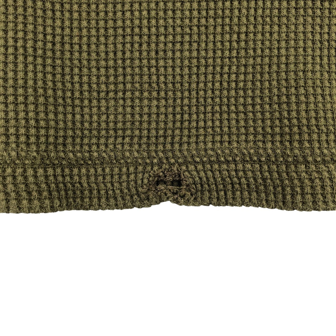 Ralph Lauren POLO RALPH LAUREN Thermal Long T-shirt Waffle Men's XL cotton Khaki type Vintage Second Hand