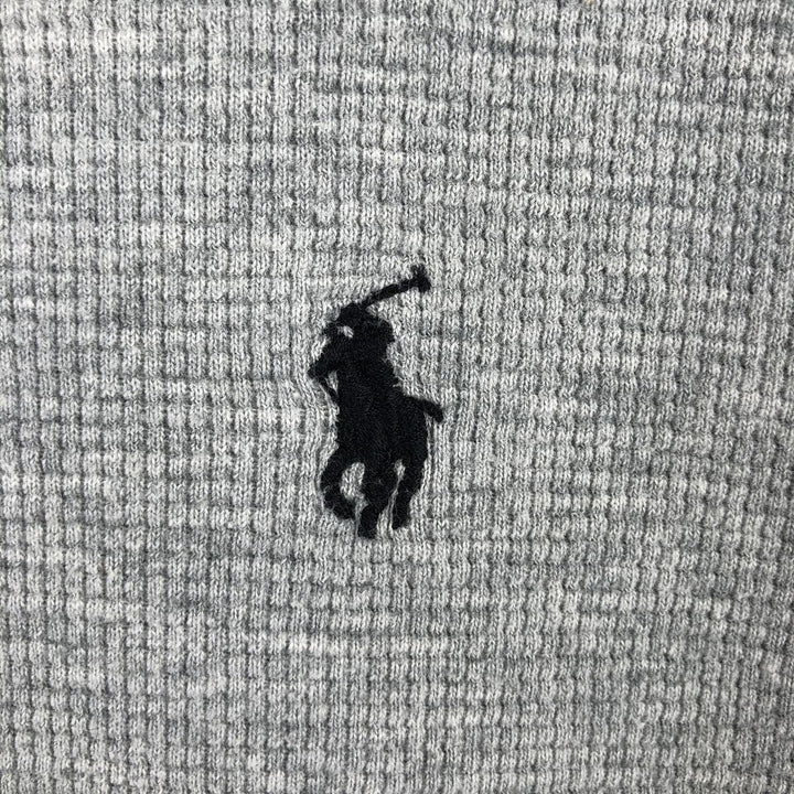 Ralph Lauren POLO RALPH LAUREN SLEEPWEAR Thermal Long T-shirt Waffle Men's L size cotton gray type Vintage Second Hand