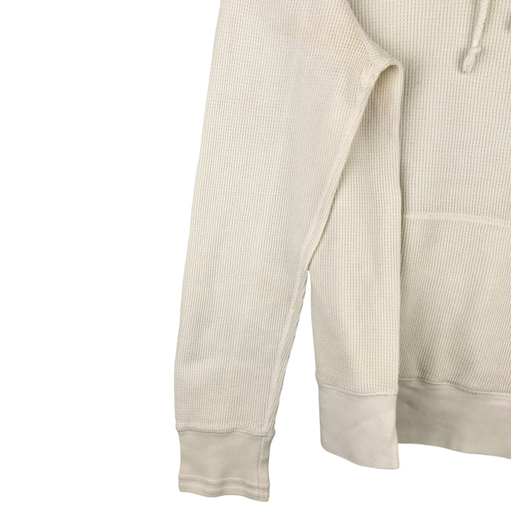 Ralph Lauren POLO by Ralph Lauren Hooded Thermal T-Shirt, Waffle, Men's Size M cotton white type Vintage Second Hand