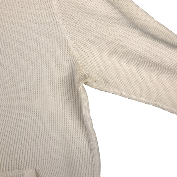 Ralph Lauren POLO by Ralph Lauren Hooded Thermal T-Shirt, Waffle, Men's Size M cotton white type Vintage Second Hand