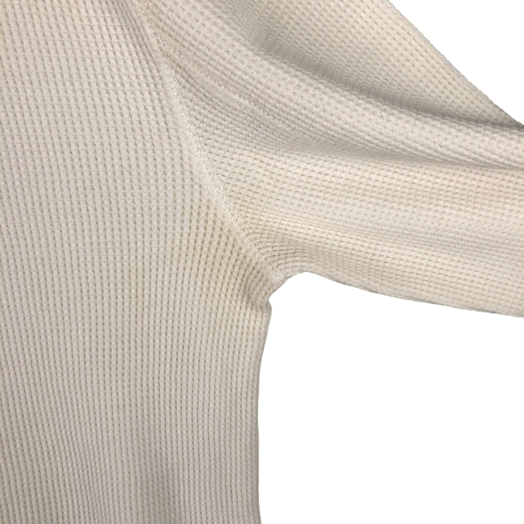 Ralph Lauren POLO by Ralph Lauren Hooded Thermal T-Shirt, Waffle, Men's Size M cotton white type Vintage Second Hand