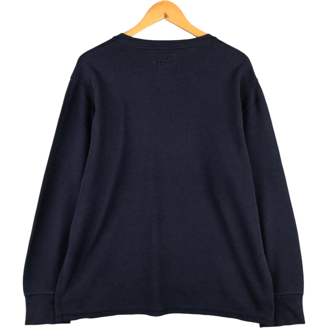 Ralph Lauren POLO RALPH LAUREN Thermal Long T-Shirt Men's XL unclear navy blue type Vintage Second Hand