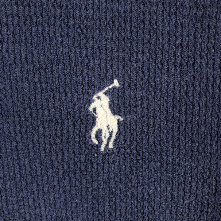 Ralph Lauren POLO RALPH LAUREN Thermal Long T-Shirt Men's XL unclear navy blue type Vintage Second Hand