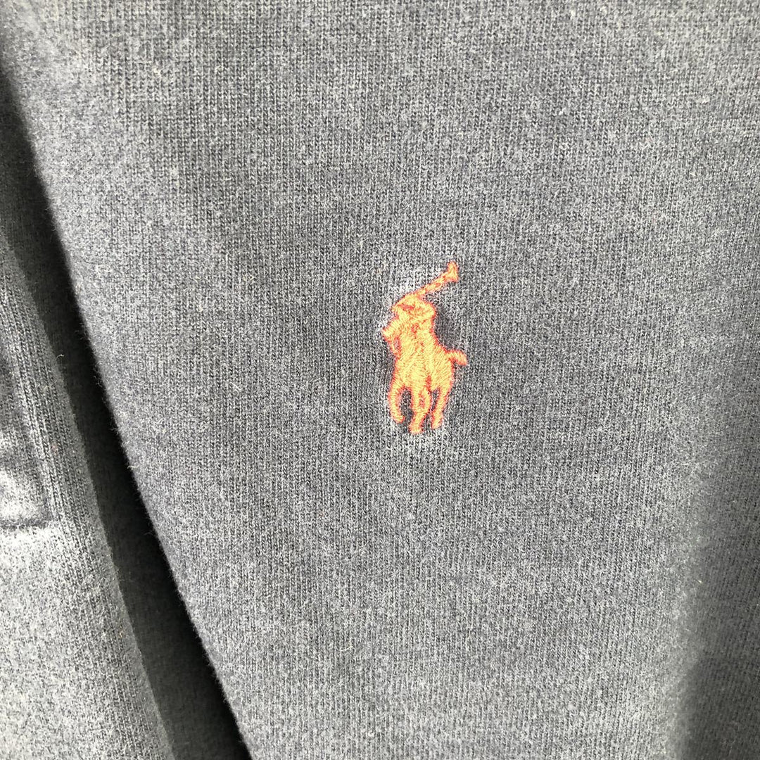 Ralph Lauren POLO by Ralph Lauren long sleeve rugby shirt, men's XL size cotton navy blue type Vintage Second Hand