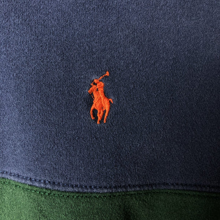 Ralph Lauren POLO by Ralph Lauren long sleeve rugby shirt, men's size L cotton blue type Vintage Second Hand