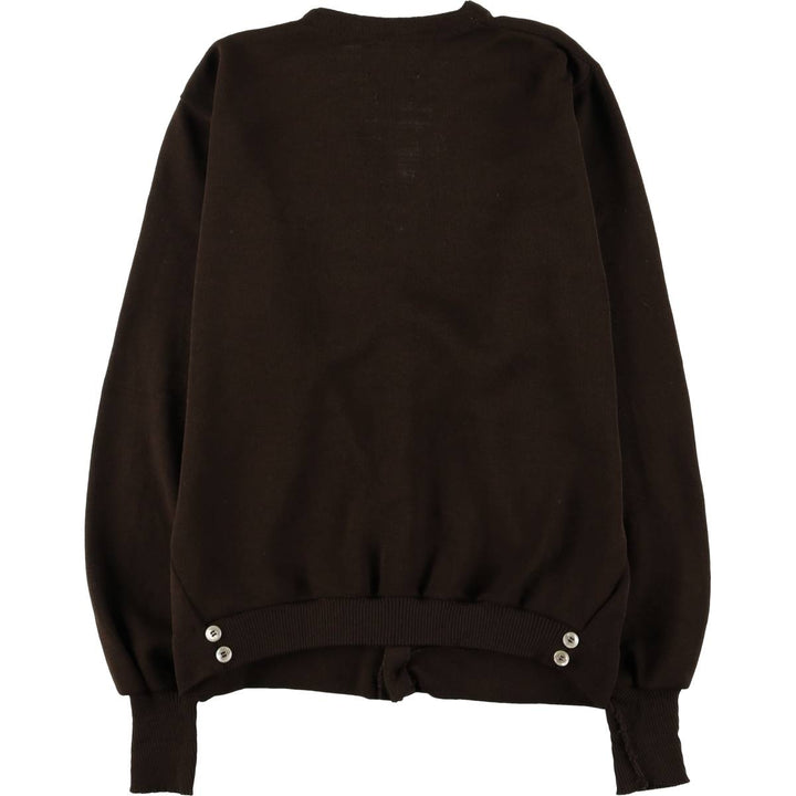Kandahar Knit Cardigan, Men's Size Medium, Vintage polyester brown type Vintage Second Hand