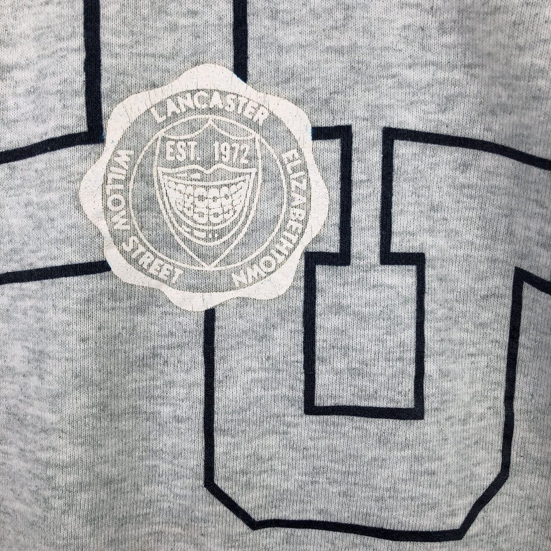 90'S Fruit of the Loom College Character Sweatshirt, Made in USA, Men's Size XL, Vintage cotton gray type Vintage Second Hand