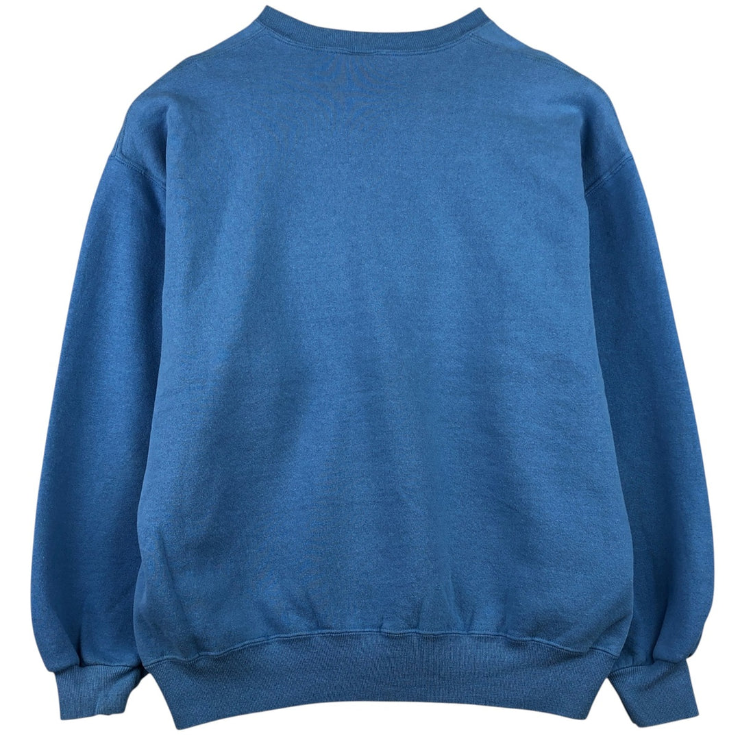 90'S Russell College Sweatshirt, Made in USA, Men's XL, Vintage cotton Blue type light blue Vintage Second Hand
