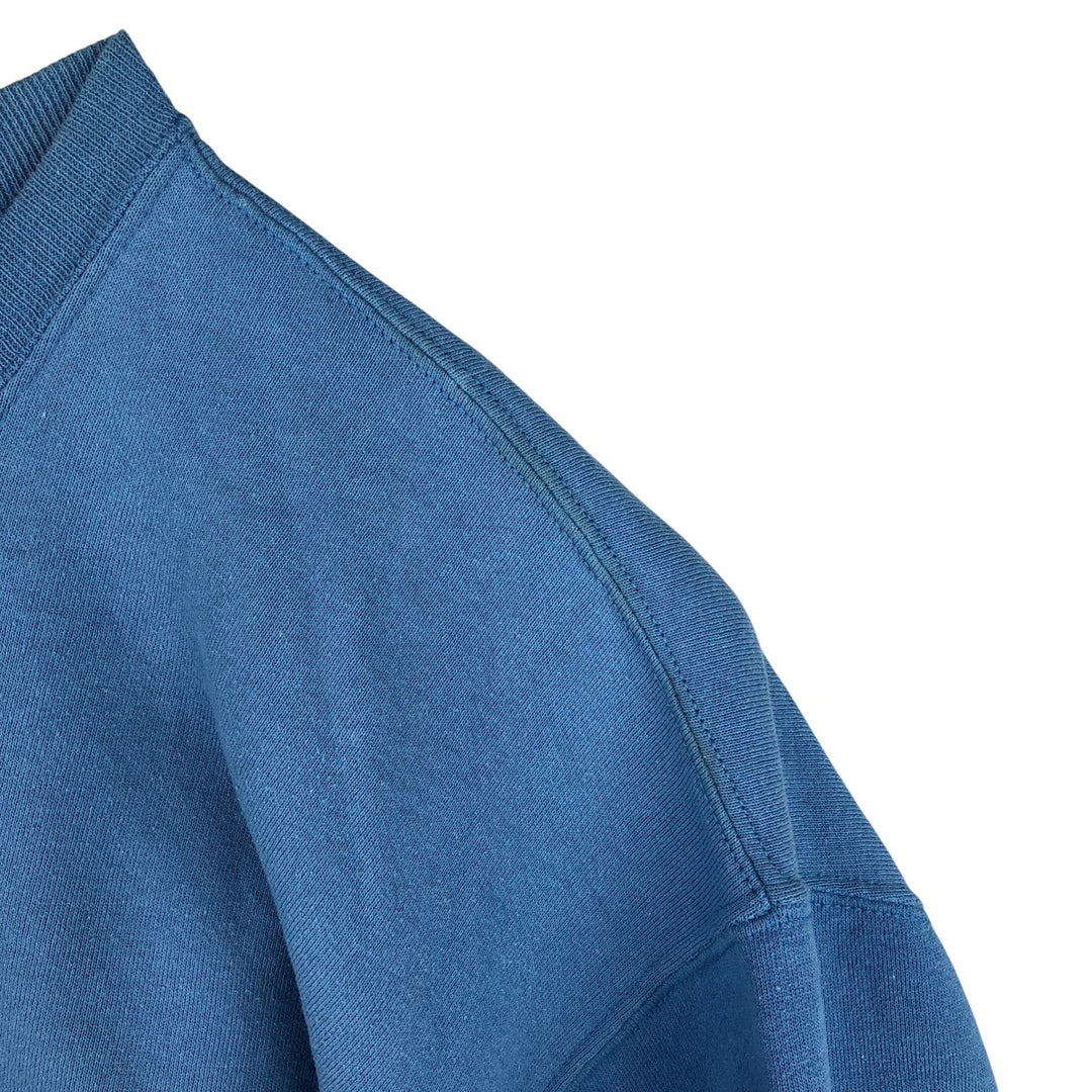 90'S Russell College Sweatshirt, Made in USA, Men's XL, Vintage cotton Blue type light blue Vintage Second Hand