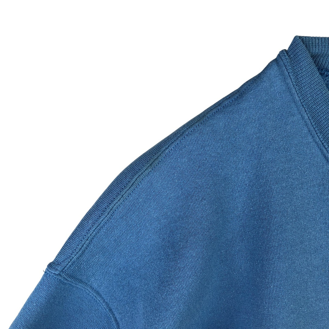 90'S Russell College Sweatshirt, Made in USA, Men's XL, Vintage cotton Blue type light blue Vintage Second Hand