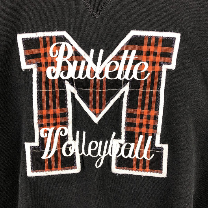90'S Russell College Sweatshirt, Made in USA, Men's XL, Vintage cotton black type Vintage Second Hand