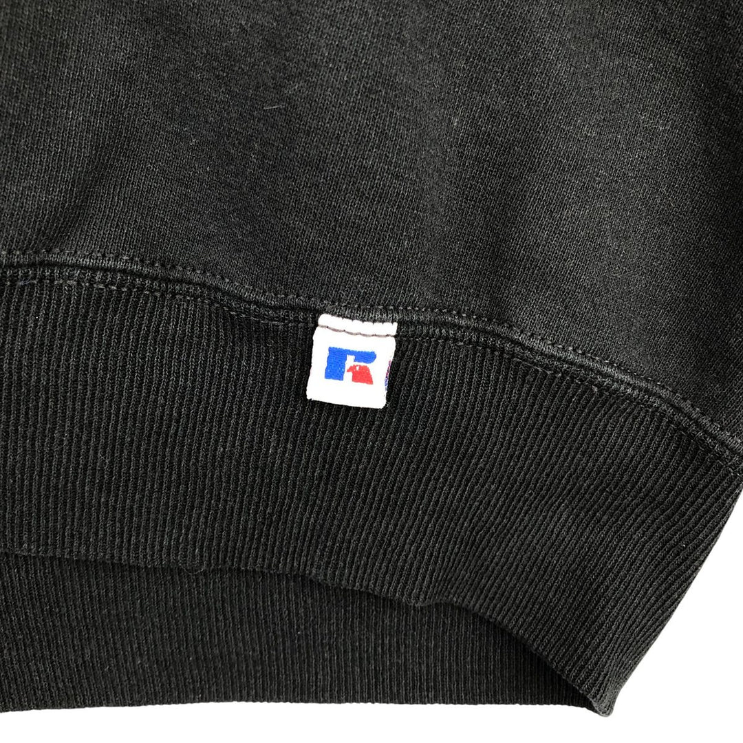90'S Russell College Sweatshirt, Made in USA, Men's XL, Vintage cotton black type Vintage Second Hand