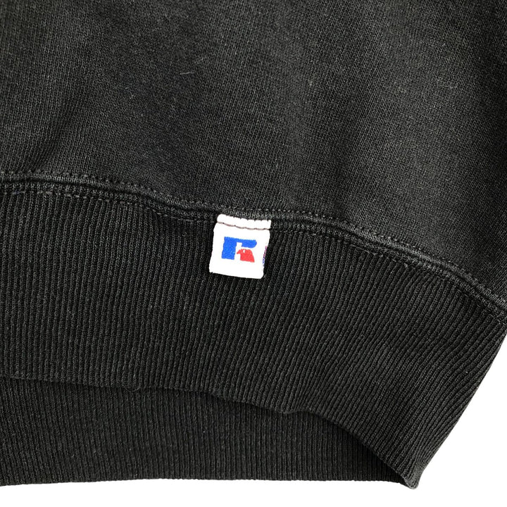 90'S Russell College Sweatshirt, Made in USA, Men's XL, Vintage cotton black type Vintage Second Hand