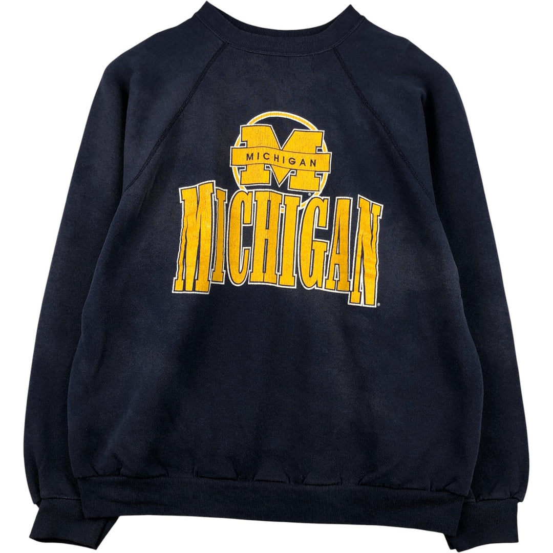 Vintage 1990'S Tartex University of Michigan college sweatshirt, made in the USA, size XL. cotton navy blue type Vintage Second Hand