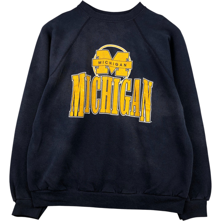 Vintage 1990'S Tartex University of Michigan college sweatshirt, made in the USA, size XL. cotton navy blue type Vintage Second Hand
