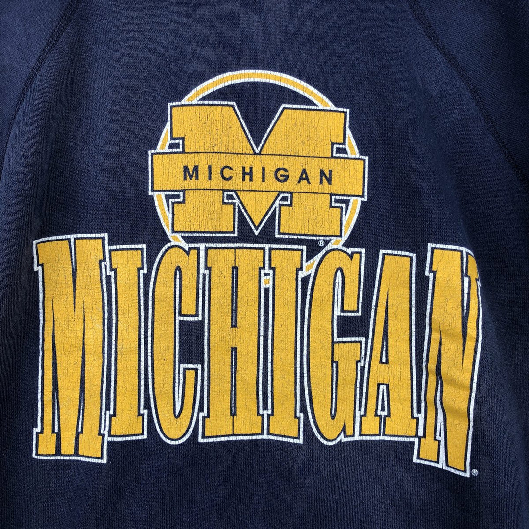 Vintage 1990'S Tartex University of Michigan college sweatshirt, made in the USA, size XL. cotton navy blue type Vintage Second Hand