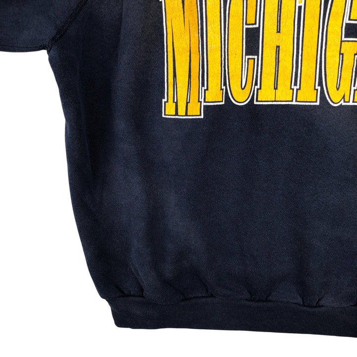 Vintage 1990'S Tartex University of Michigan college sweatshirt, made in the USA, size XL. cotton navy blue type Vintage Second Hand