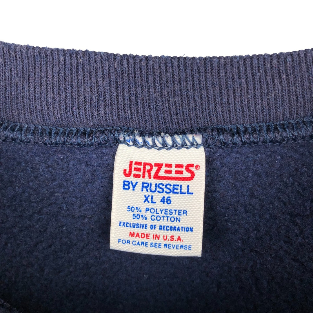 1980'S PENN STATE University College Sweatshirt, Made in USA, Men's Size XL cotton navy blue type Vintage Second Hand