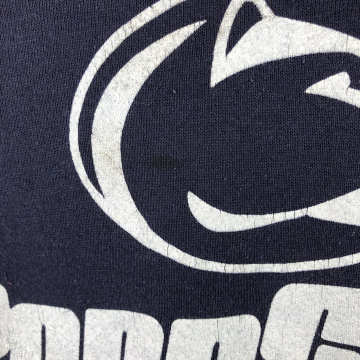1980'S PENN STATE University College Sweatshirt, Made in USA, Men's Size XL cotton navy blue type Vintage Second Hand