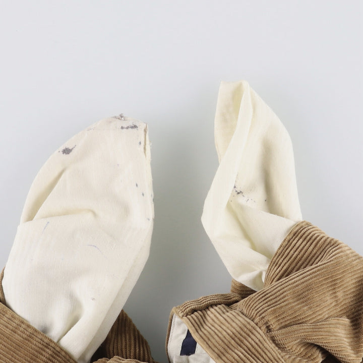 Brooks Brothers ELLIOT Two-pleat Corduroy Pants, Men's, Size W35 cotton beige type brown Vintage Second Hand