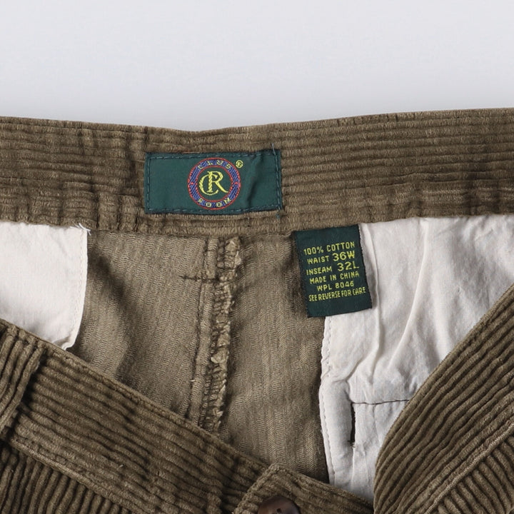 90'S CLUB ROOM corduroy pants, men's size 36, vintage cotton Khaki type Vintage Second Hand