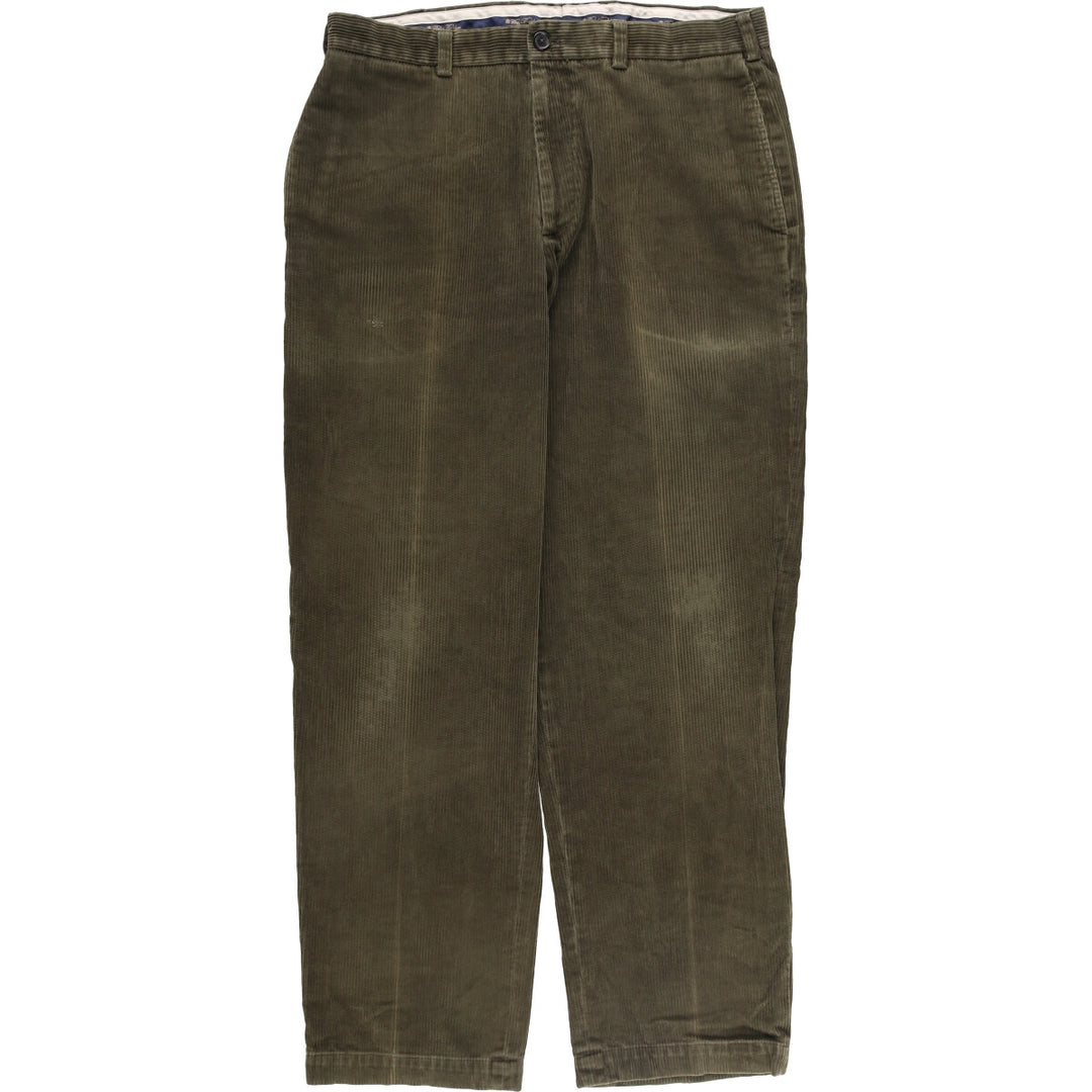 Brooks Brothers HUDSON Corduroy Pants, Men's, Size 36 cotton Khaki type Vintage Second Hand