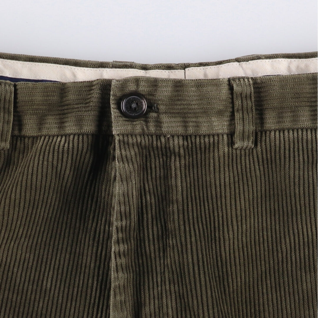 Brooks Brothers HUDSON Corduroy Pants, Men's, Size 36 cotton Khaki type Vintage Second Hand