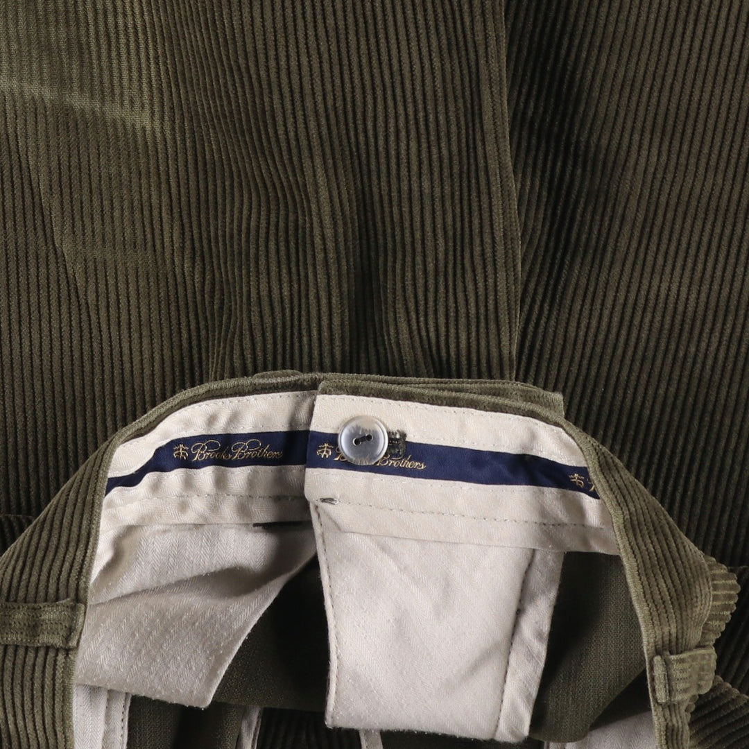 Brooks Brothers HUDSON Corduroy Pants, Men's, Size 36 cotton Khaki type Vintage Second Hand
