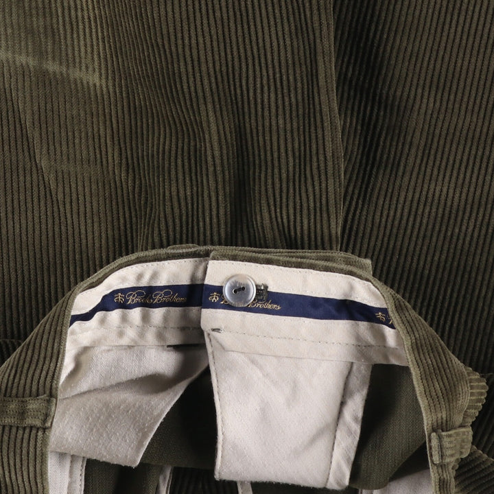Brooks Brothers HUDSON Corduroy Pants, Men's, Size 36 cotton Khaki type Vintage Second Hand