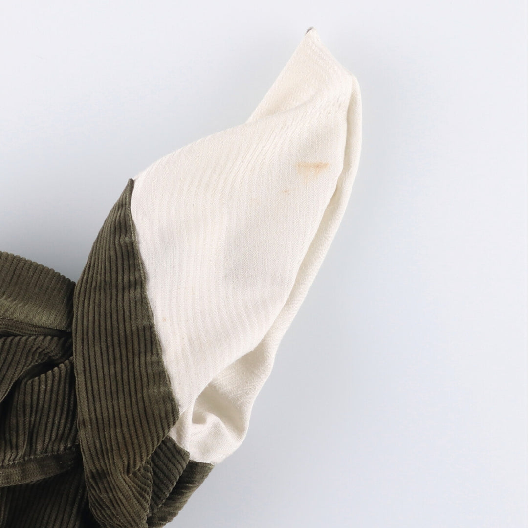 Brooks Brothers HUDSON Corduroy Pants, Men's, Size 36 cotton Khaki type Vintage Second Hand