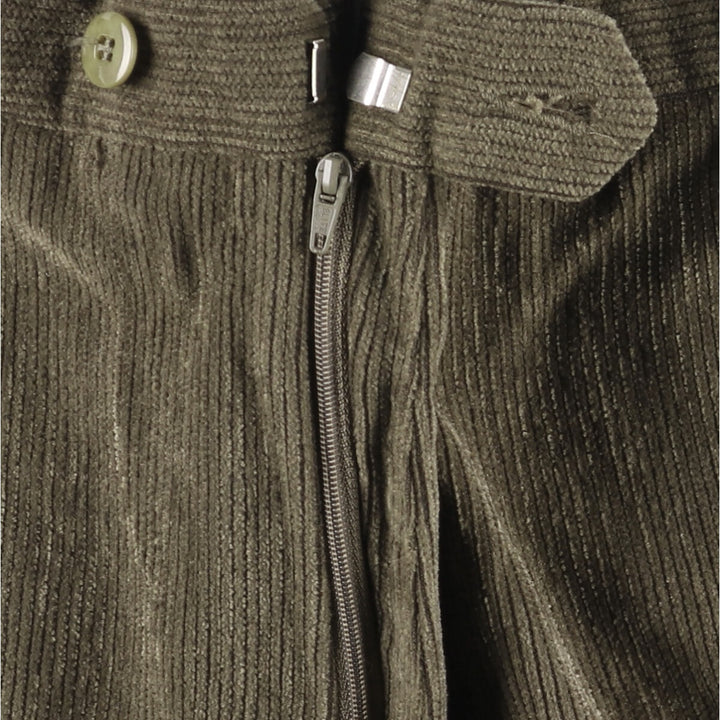 St. Croix Corduroy Pants, Made in Italy, Men's, Size W35 wool Khaki type Vintage Second Hand